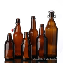 Long Neck Beer Glass Bottle Short Neck Glass Beer Bottle with Cap of Flip or Crown